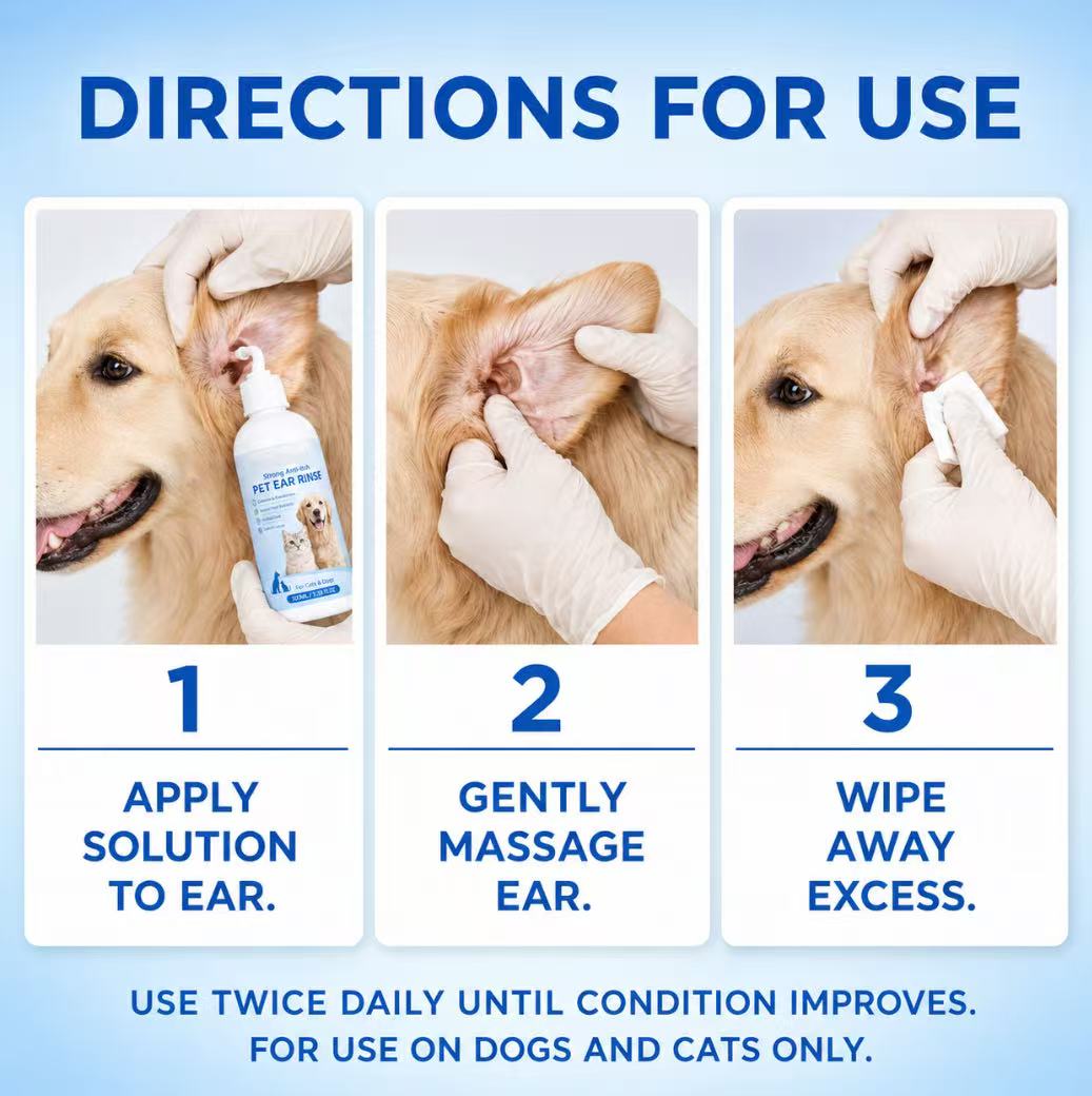 Pet Ear Cleaner | Relieves Itching in Dogs & Cats