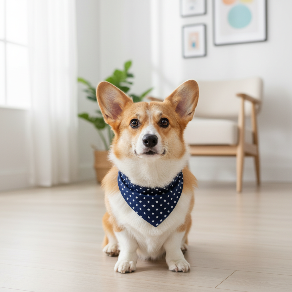 柯基犬肖像佩戴