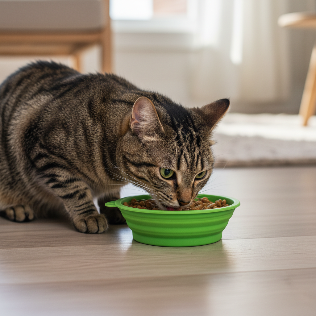 猫咪室内进食