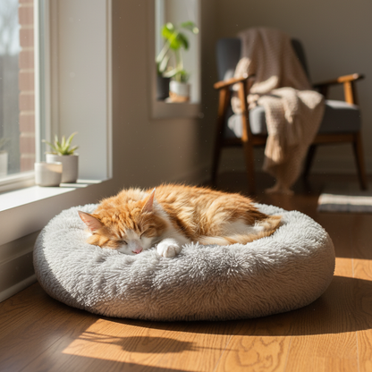 Cat Sleeping by Window