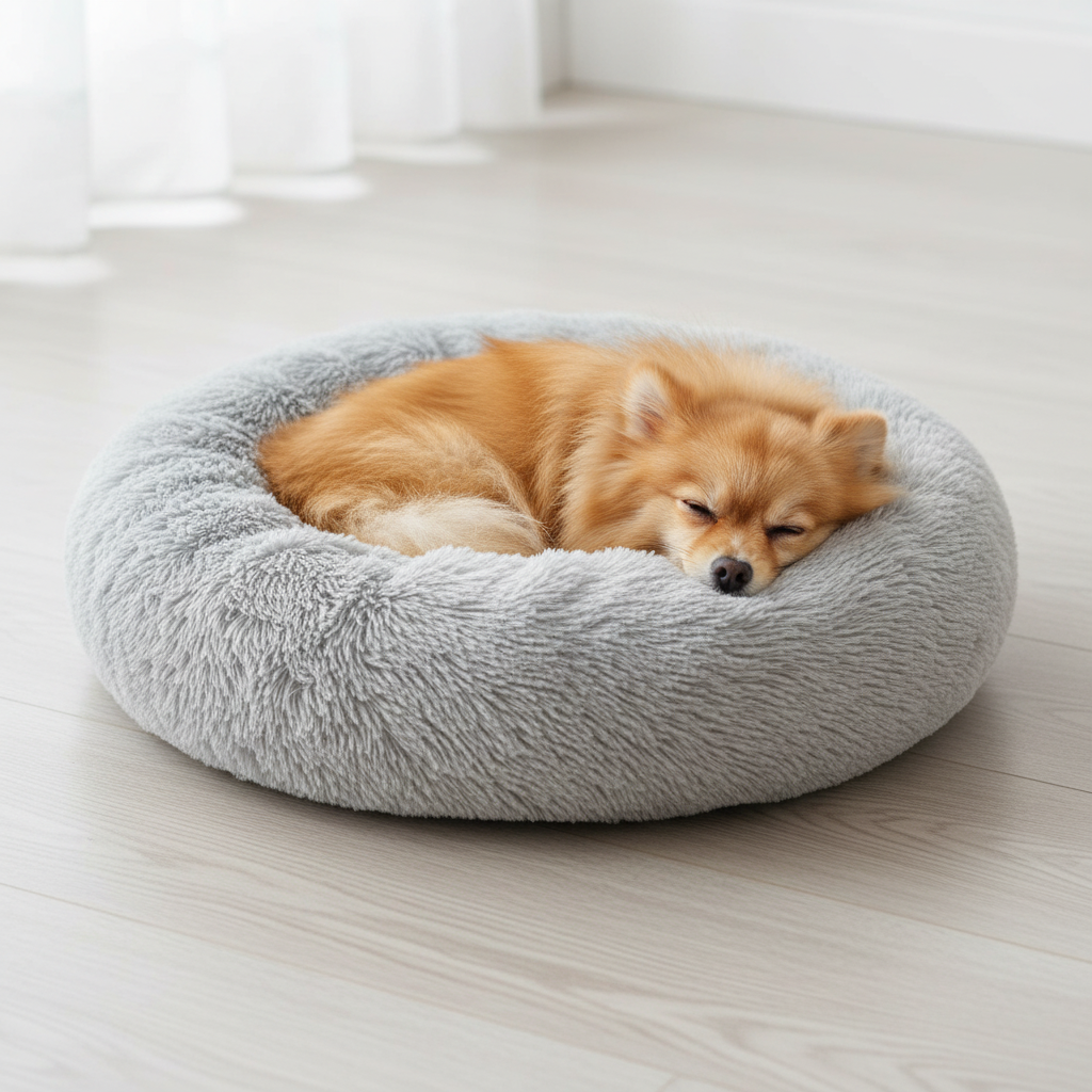 Pomeranian Curled Up